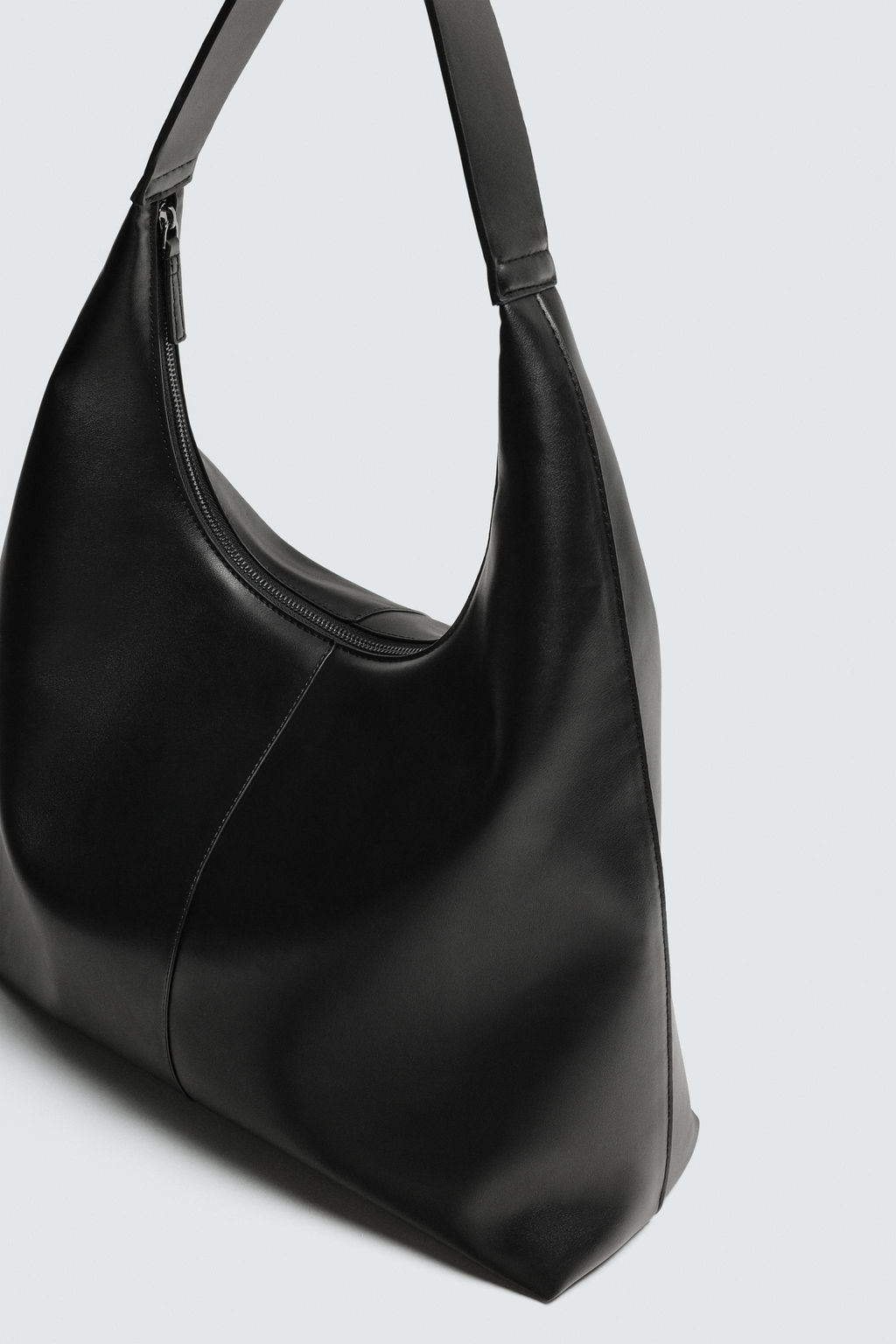 BOLSO SHOPPER LISO / Negro - Zara фото 5