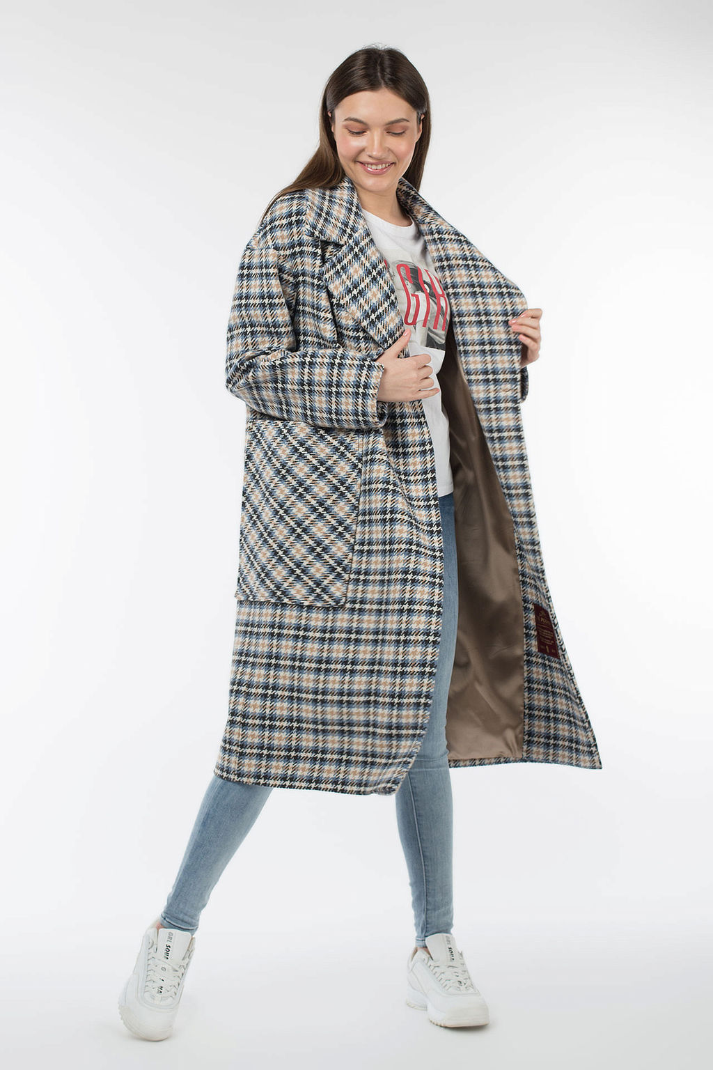 Пальто женское демисезонное (пояс) - El podio фото 4