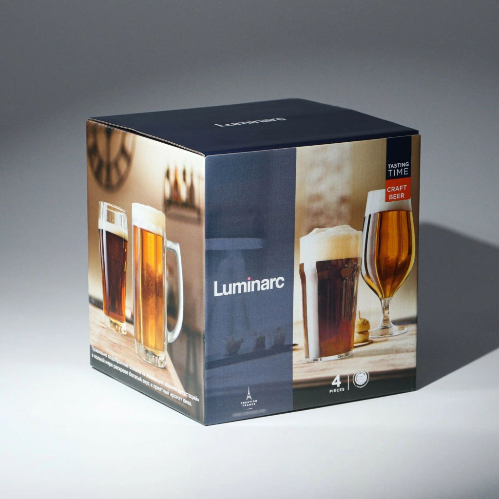 Набор стаканов ВРЕМЯ ДЕГУСТАЦИЙ КРАФТ БИР без декора 4шт арт.P9587 /Люминарк/ - Luminarc фото 10