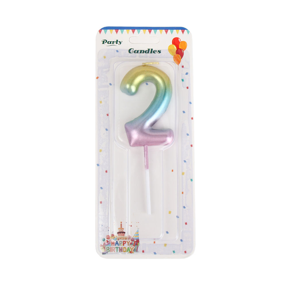 Свеча Цифра градиент / KL-5 /уп 12/720/ - Галеонтрейд фото 15