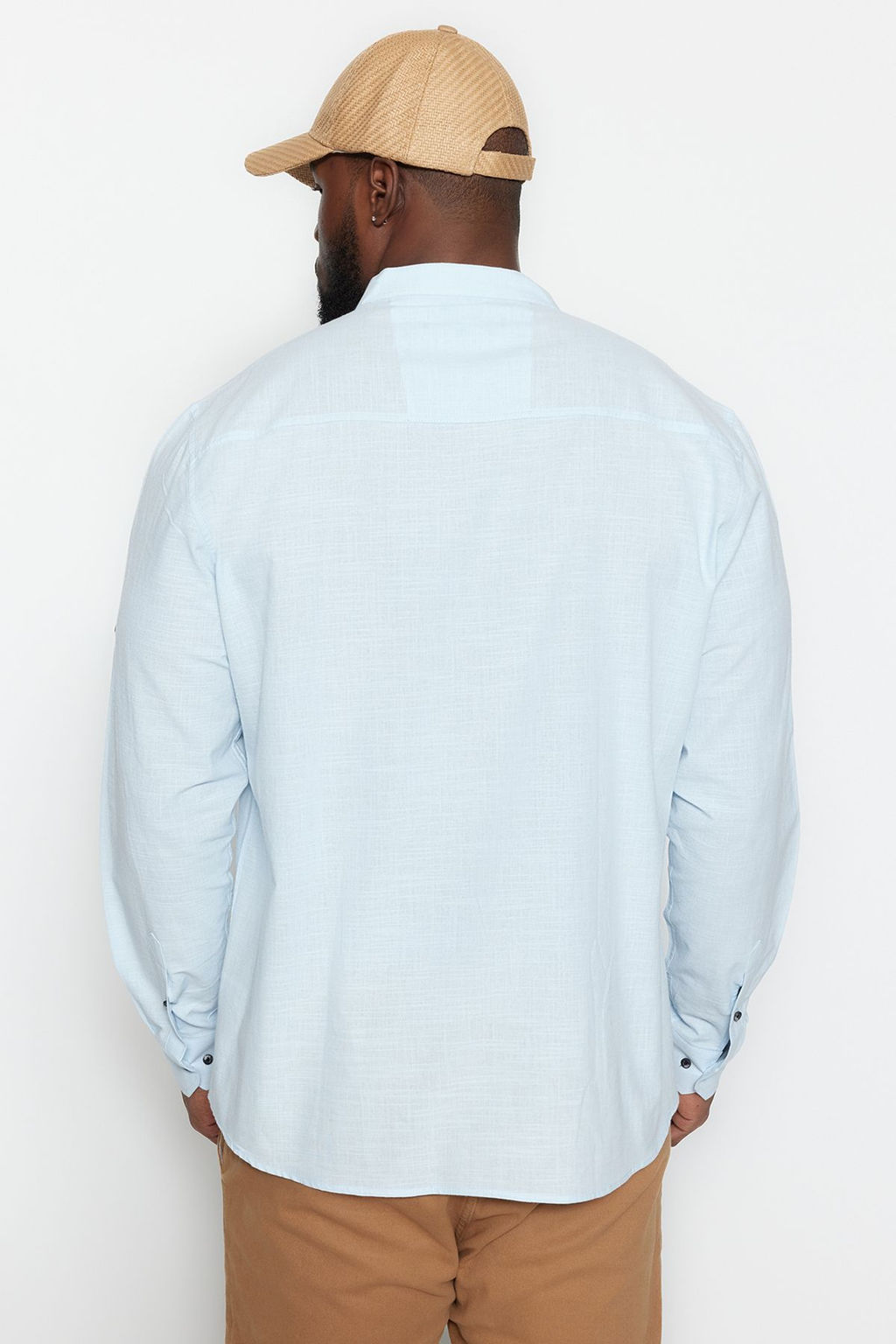 Mavi Regular Fit Rahat Hakim Yaka Basic Buyuk Beden Gomlek TMNSS23GO00093