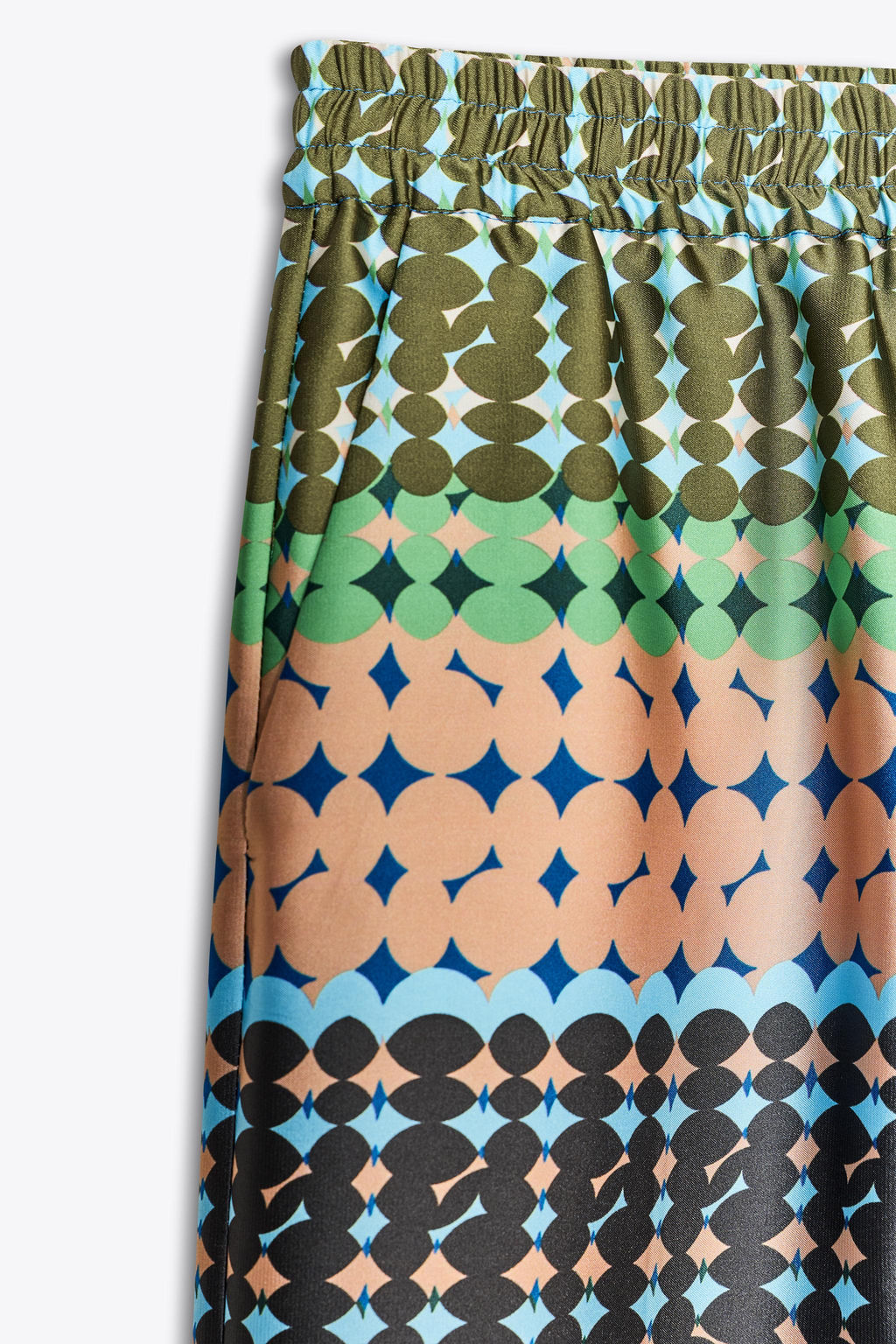 PRINTED SATIN TROUSERS - Zara фото 6