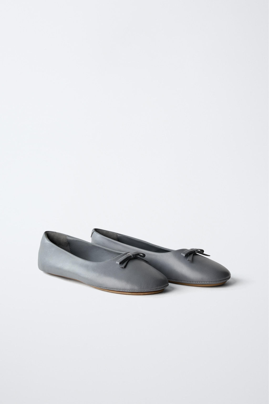 LEATHER BALLERINAS - LIMITED EDITION - Zara фото 2