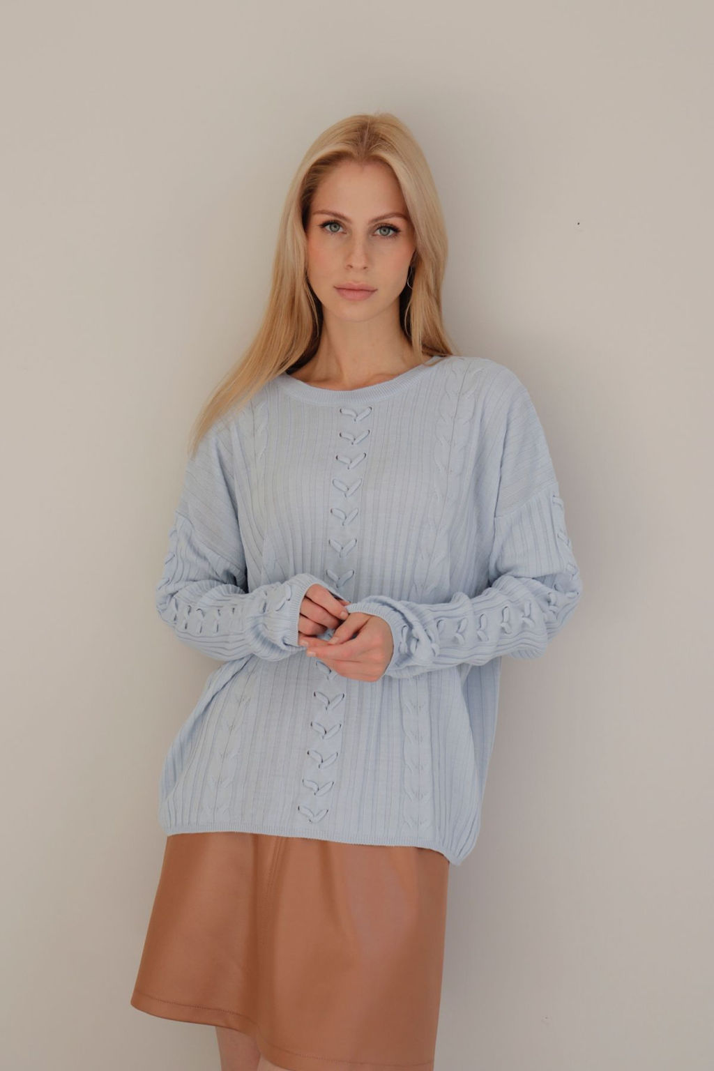 10409 Джемпер нежно-голубой - Martichelli фото 16
