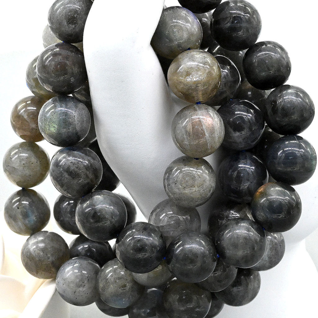 Браслет из Лабрадора шарик 13мм