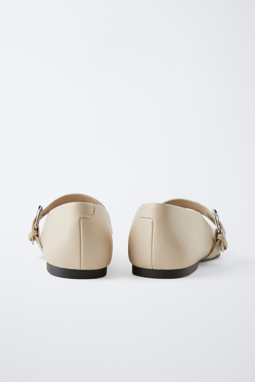 BALLET FLATS WITH BUCKLE - Zara фото 4