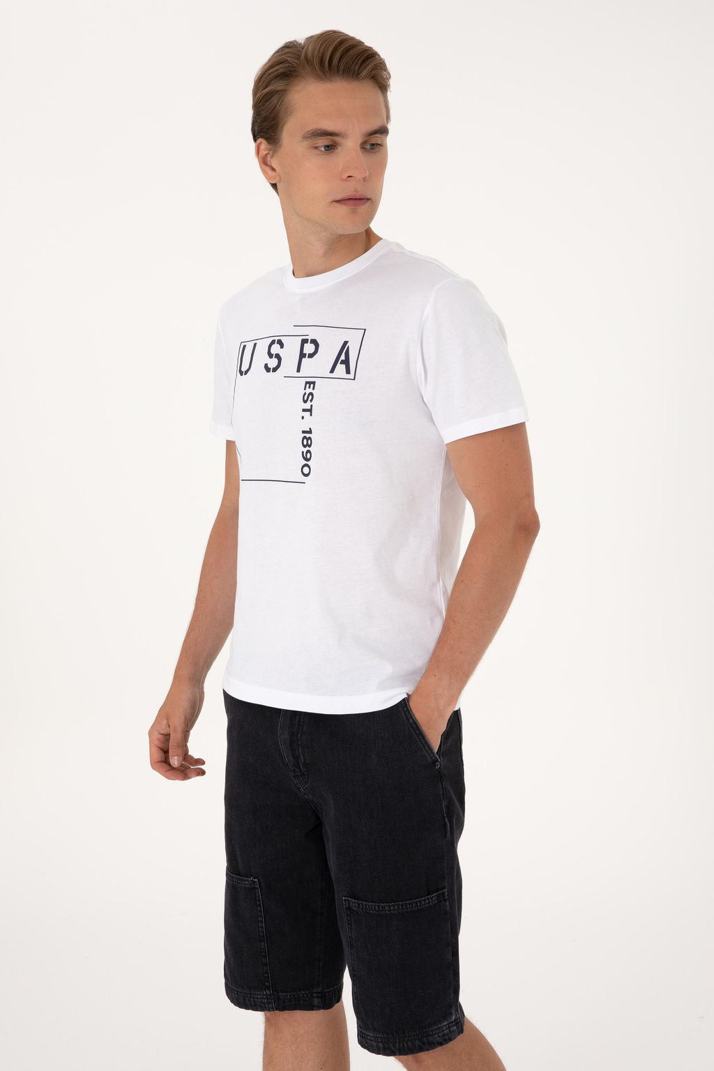 Erkek Beyaz Ti__rt - U.s. polo assn фото 3