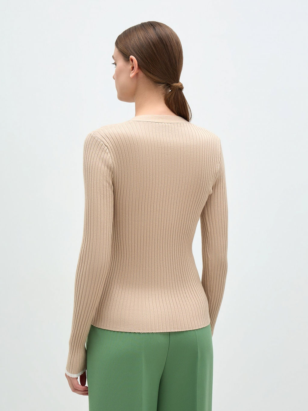 Conso/KPL 240728 - beige/milk Пуловер женский  фото 3