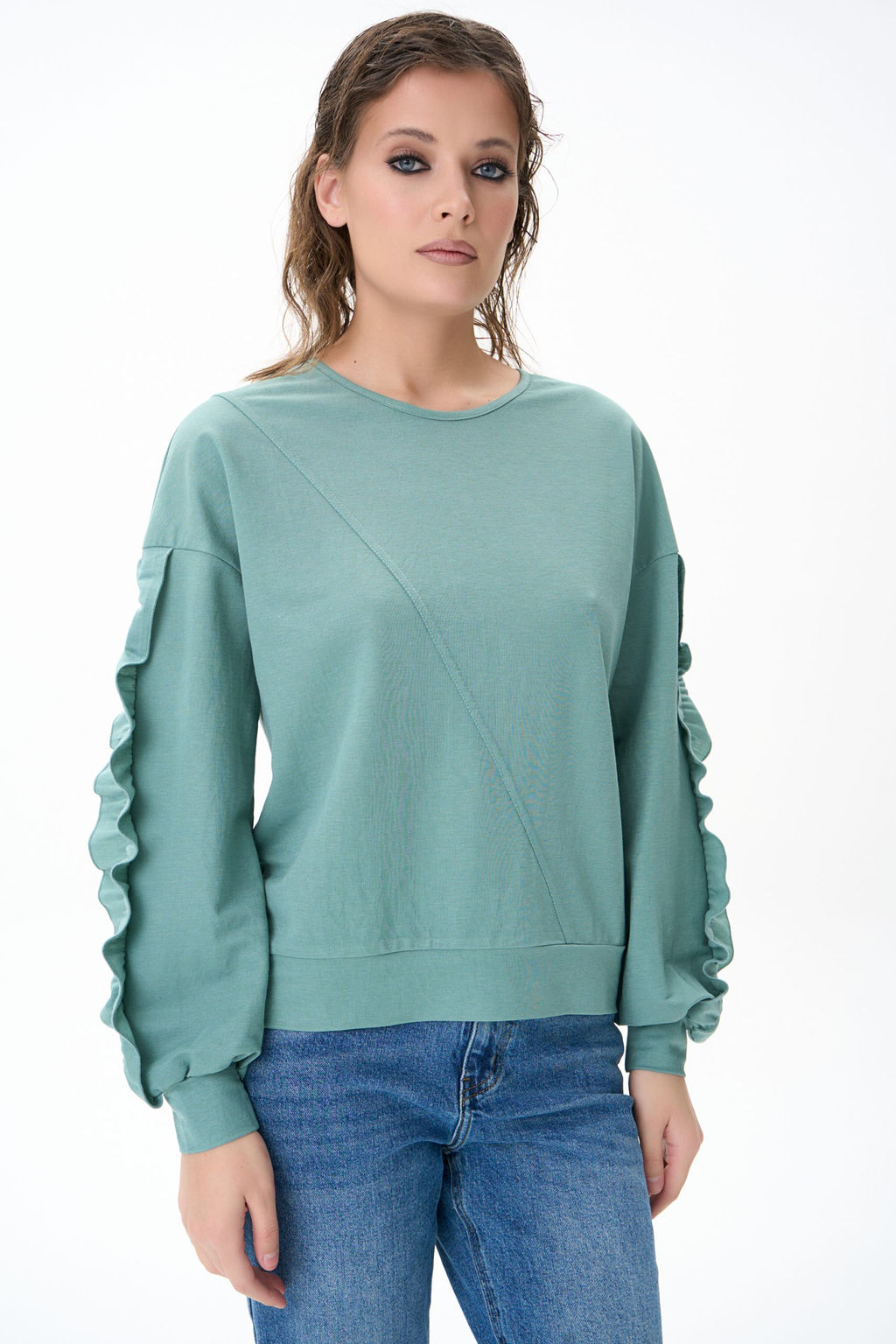 Свитшот Ния (шалфей) - Эльза фото 3