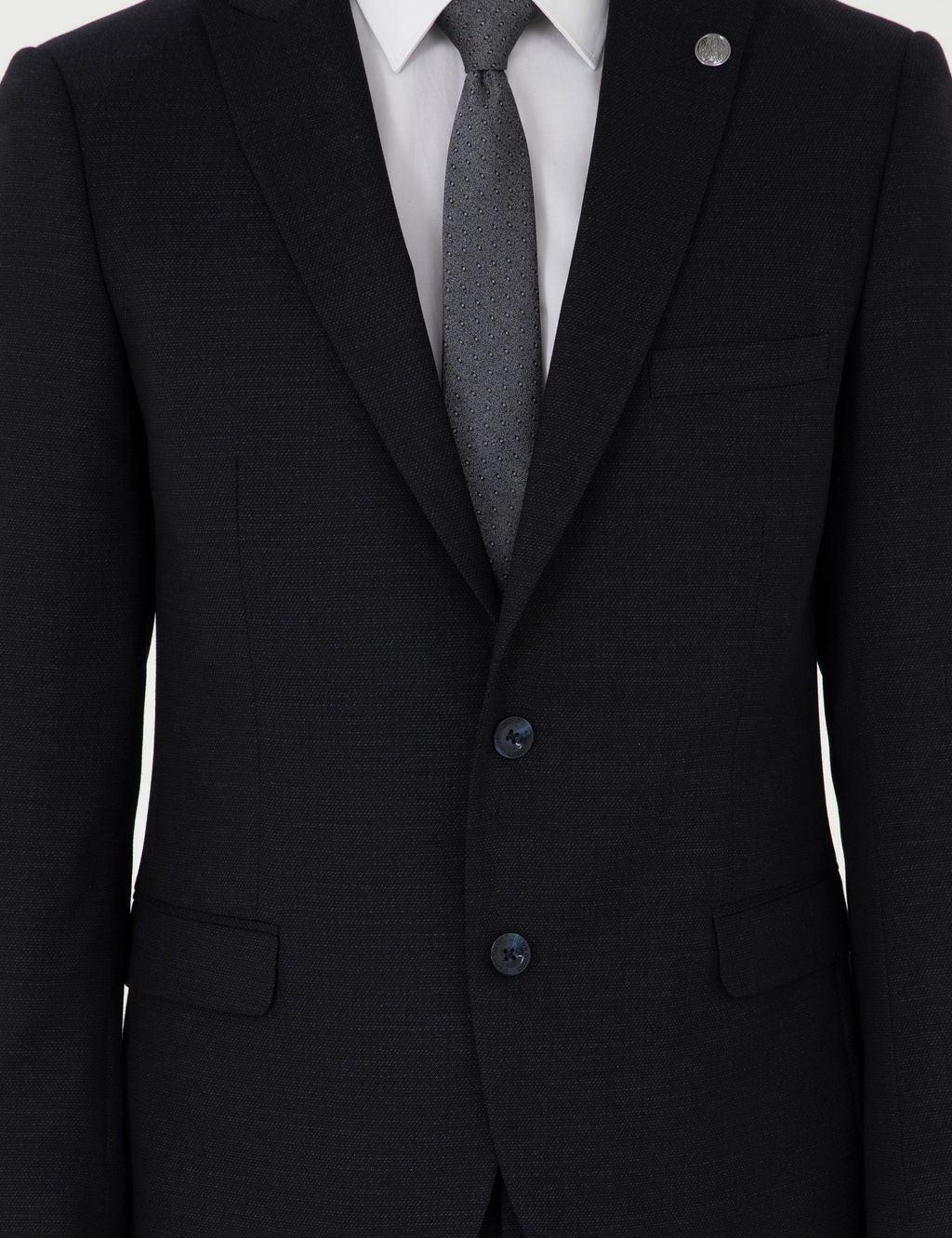 Lacivert Ex. Slim Fit Y_nl_ Tak_m Elbise