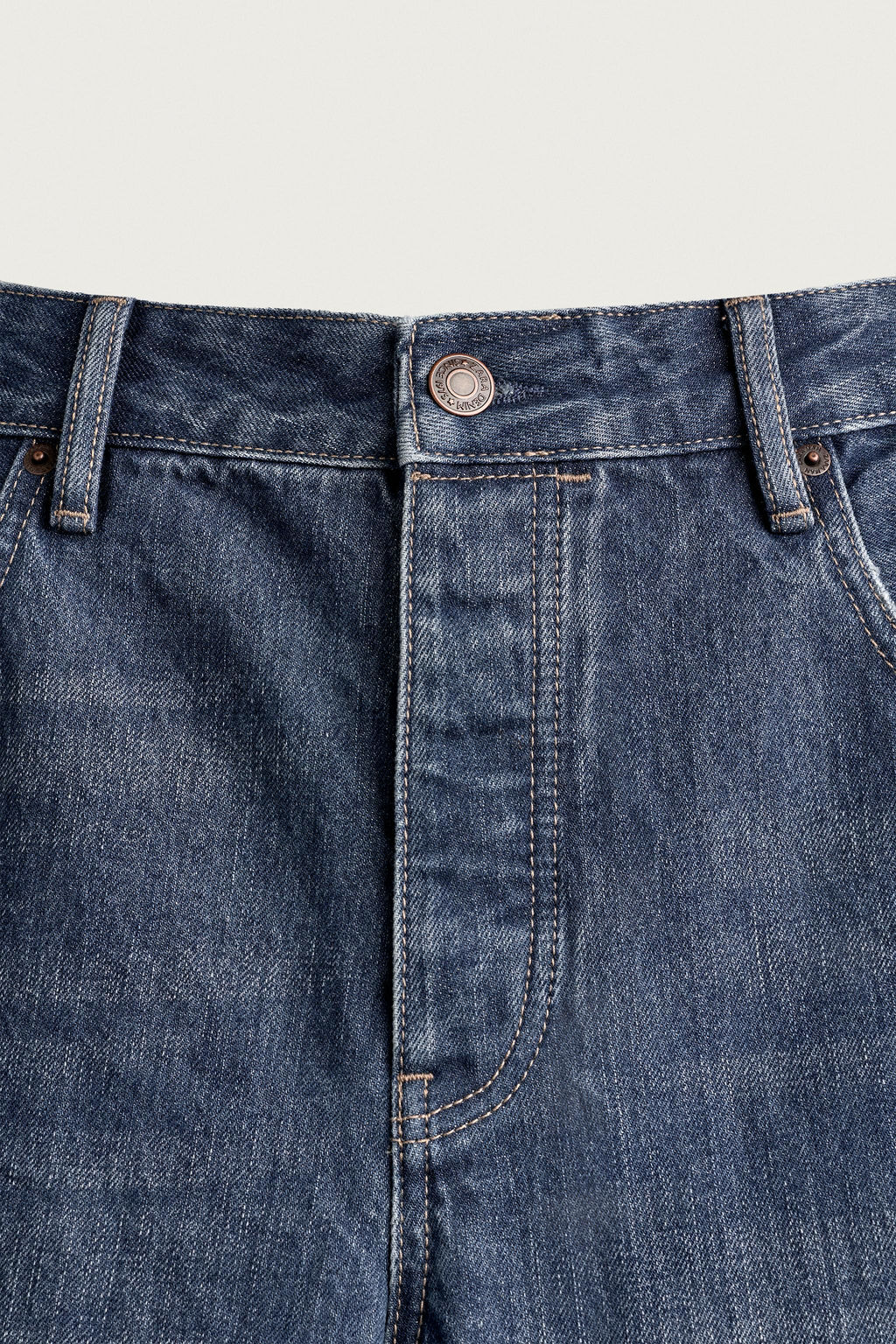 JEANS FLARE FIT COSTURAS / Azul - Zara фото 9
