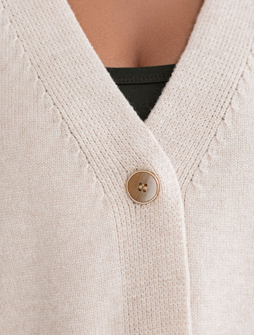 Кардиган из пряжи с кашемиром - Vilatte фото 2