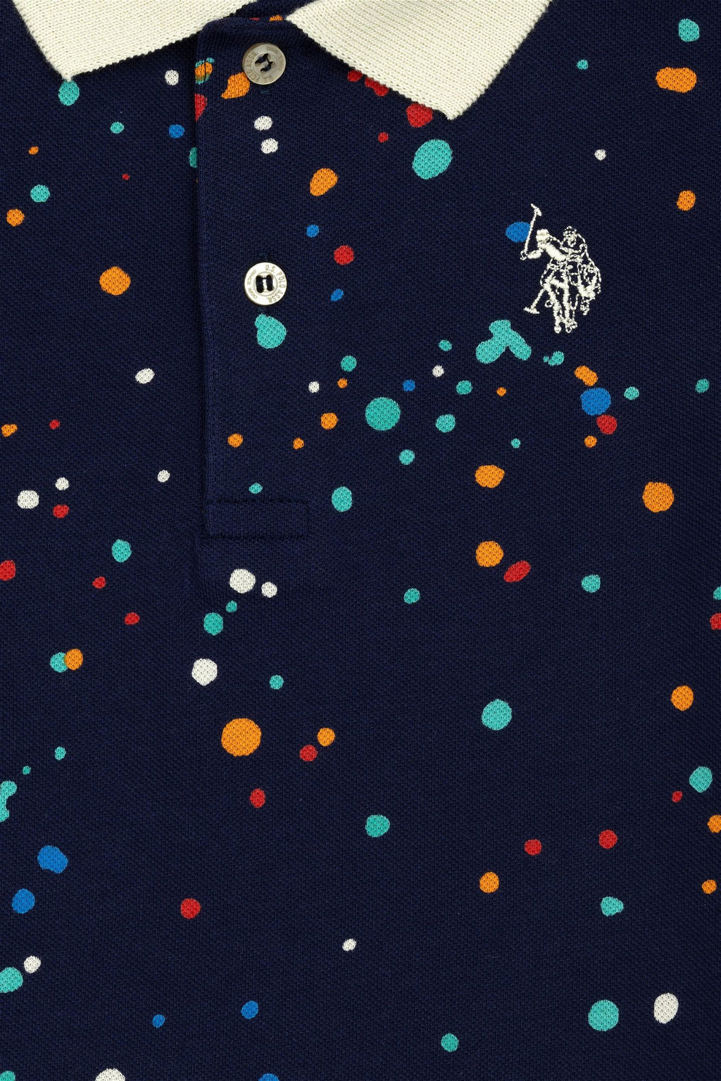 Темно-синяя футболка с воротником-поло для мальчика Неожиданная скидка в корзине - U.s. polo assn фото 3