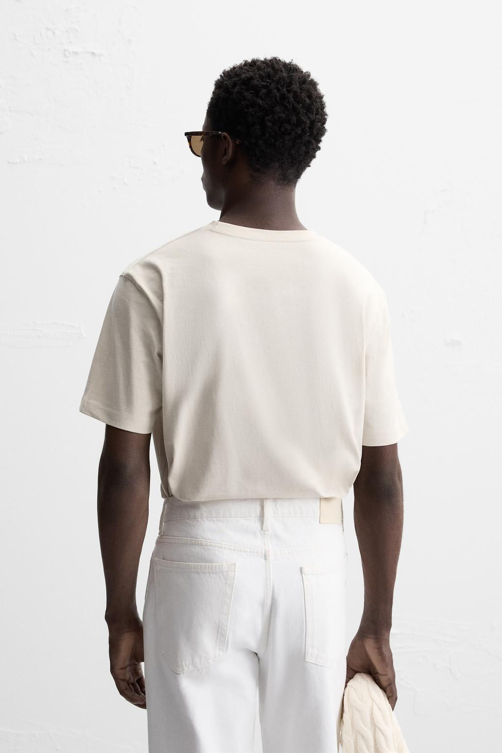 BASIC MEDIUM WEIGHT T-SHIRT - Zara фото 20