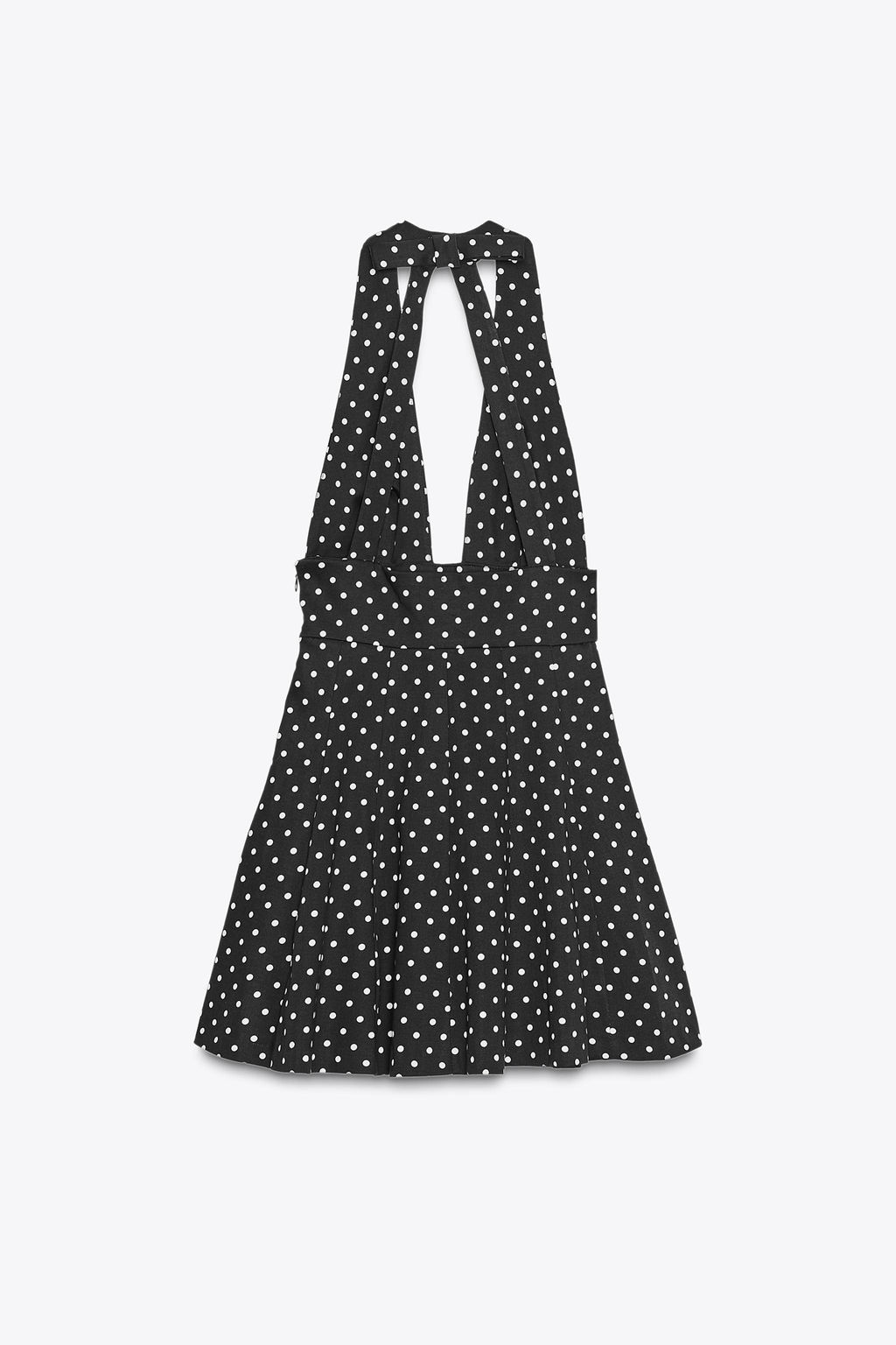 POLKA DOT HALTER SHORT DRESS - Zara фото 5