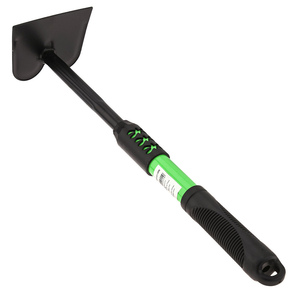 Чибис Мотыга прямая, 40,5х10х8см, сталь А3, окрашенная, цвет - черный матовый, цветная металлическая, прорезиненная ручка, с отверстием для подвешивания, цвет - зеленый (Китай) - Домашняя мода фото 3