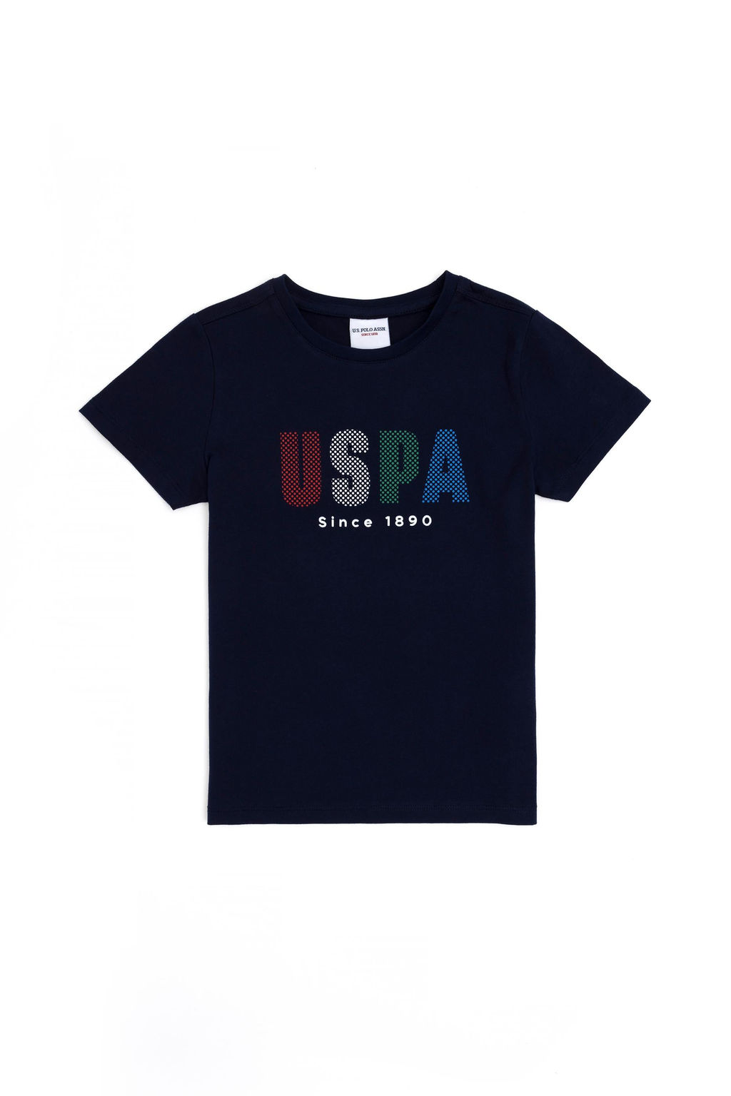 Футболка U.S. Polo Assn для мальчиков хлопок темно-синяя  фото 8