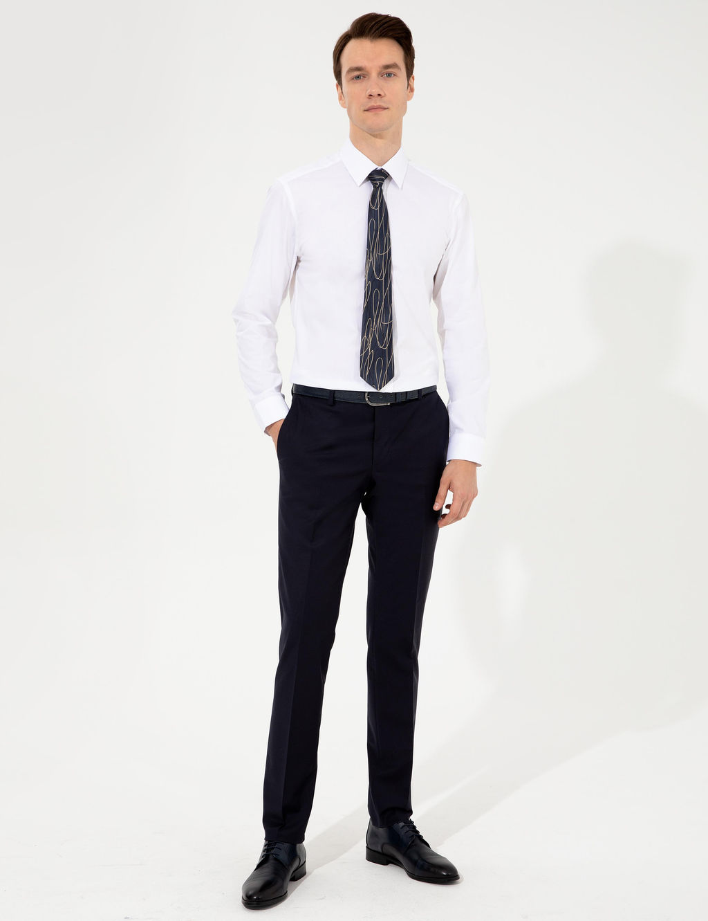 Beyaz Slim Fit Uzun Kollu G_mlek - Cacharel фото 4