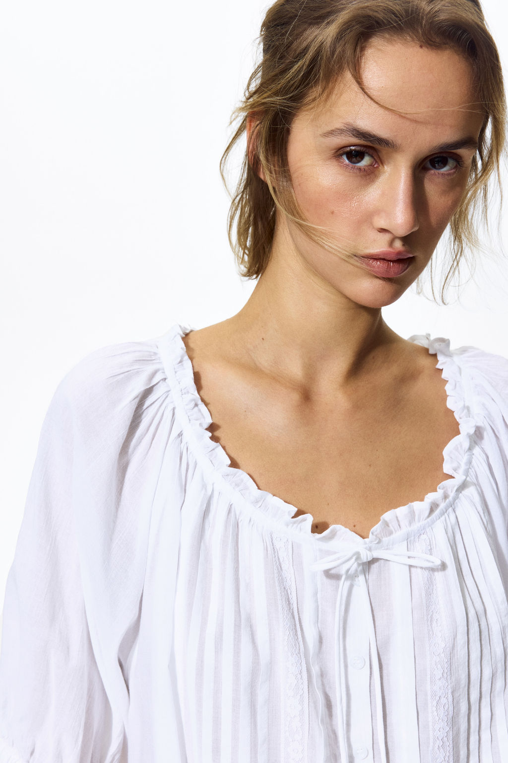 Blusa con jaretas - H&m фото 8
