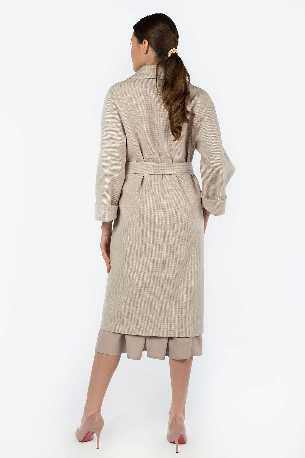 Пальто женское демисезонное Classic Reserve (пояс) - El podio фото 5