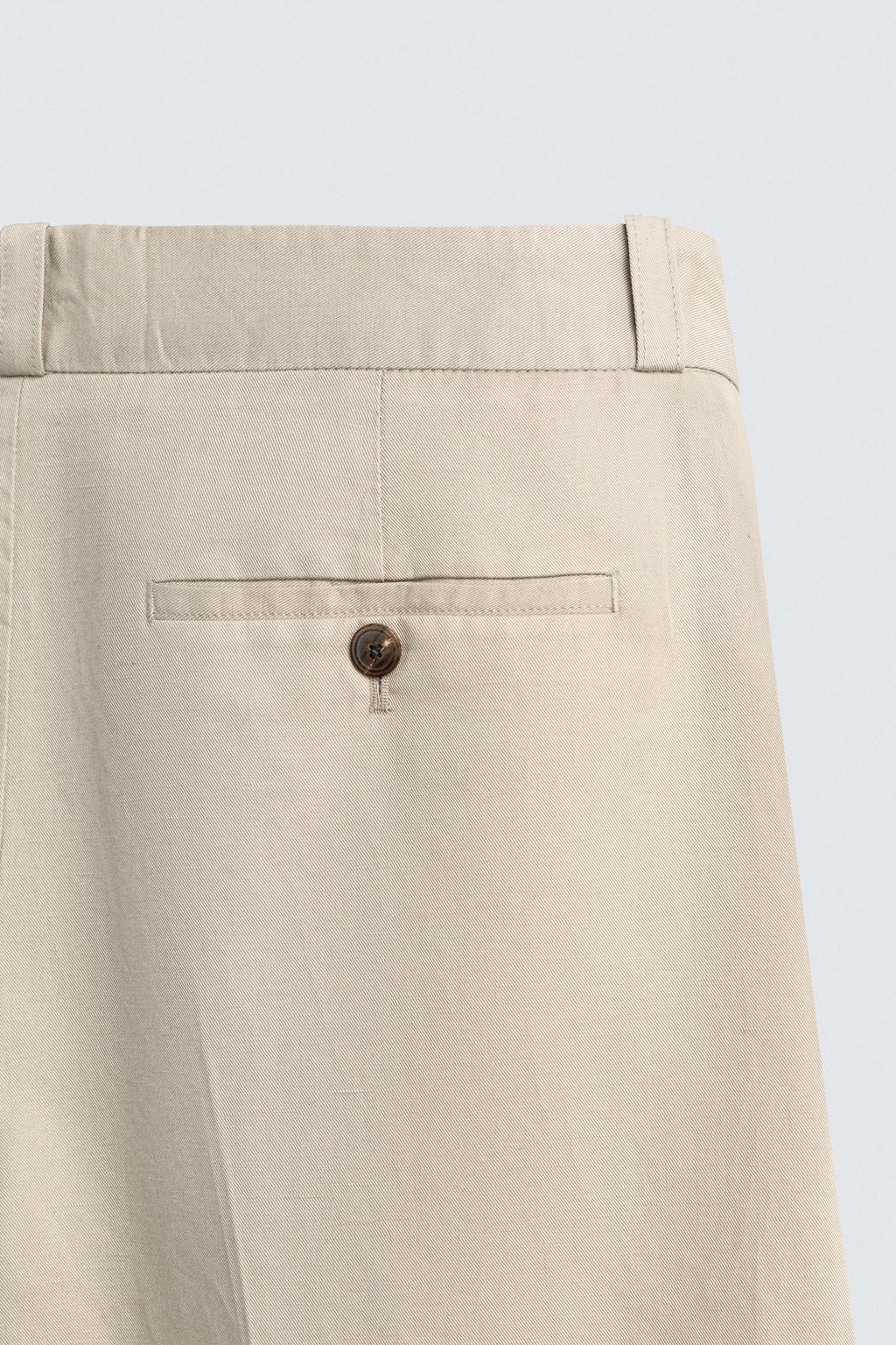 PANTAL?N CHINO STRAIGHT FIT ALGOD?N - LINO / Beige vigor?