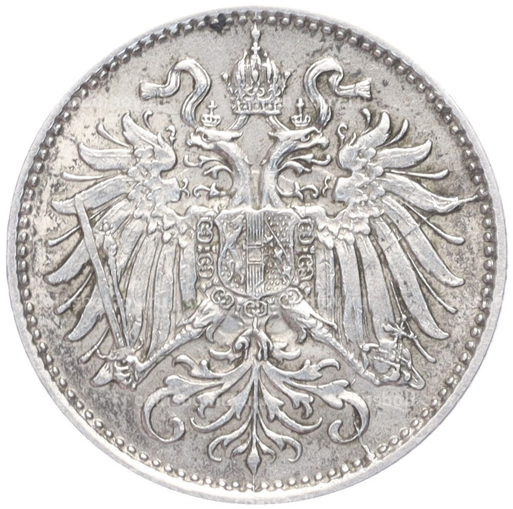 Монета 10 геллеров 1893 года Австрия