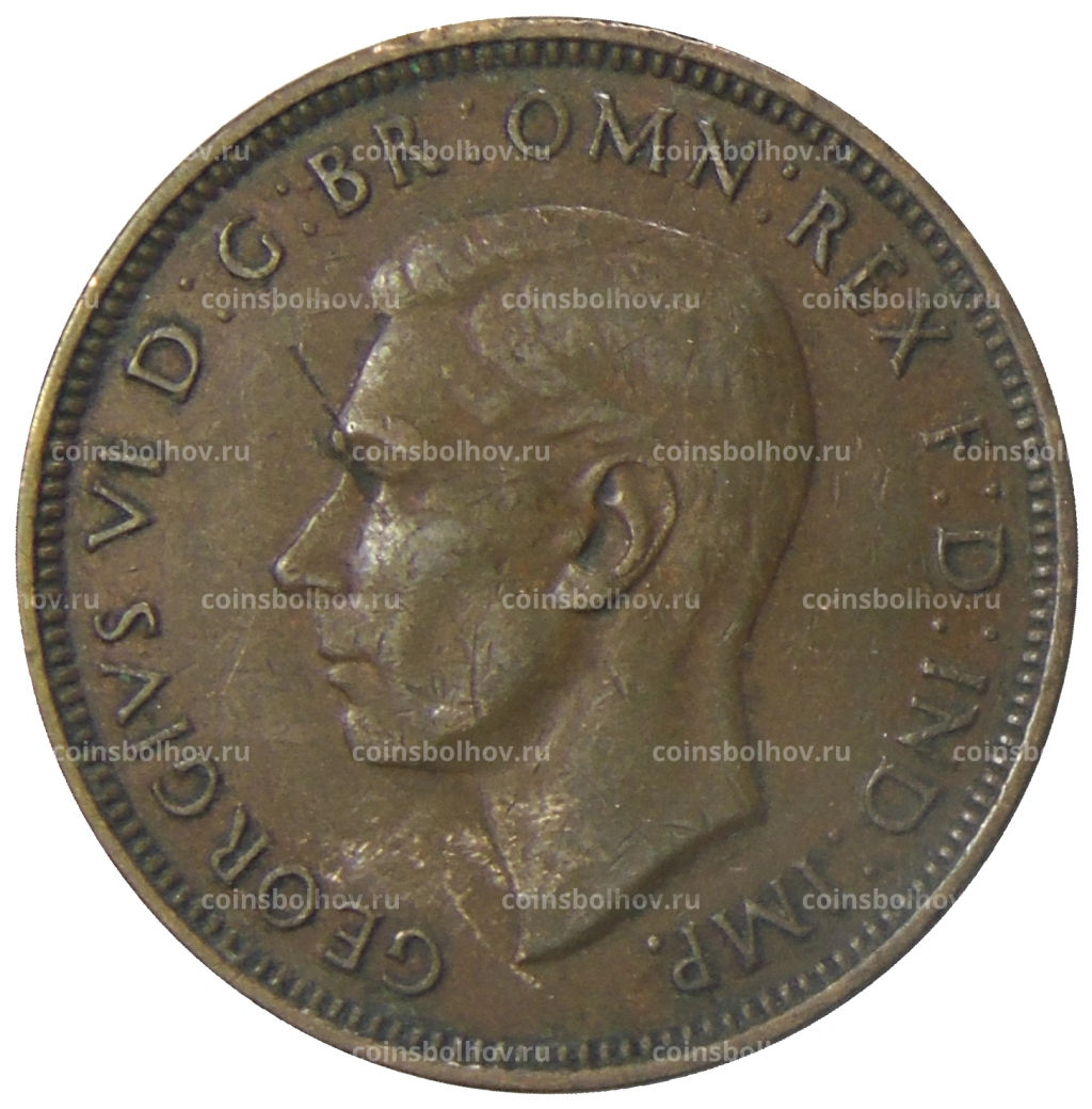 1/2 пенни 1938 года Австралия
