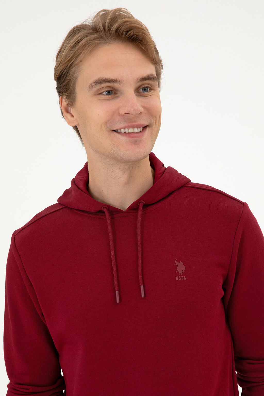 Erkek Bordo Basic Sweatshirt Sepette S_rpriz _ndirim - U.s. polo assn фото 2