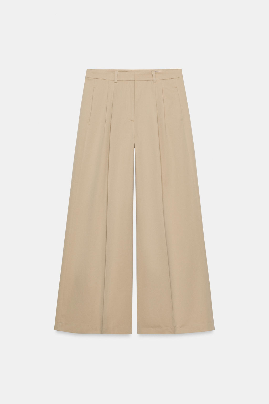 PANTAL?N WIDE LEG PLIEGUES ZW COLLECTION / Beige - Zara фото 6