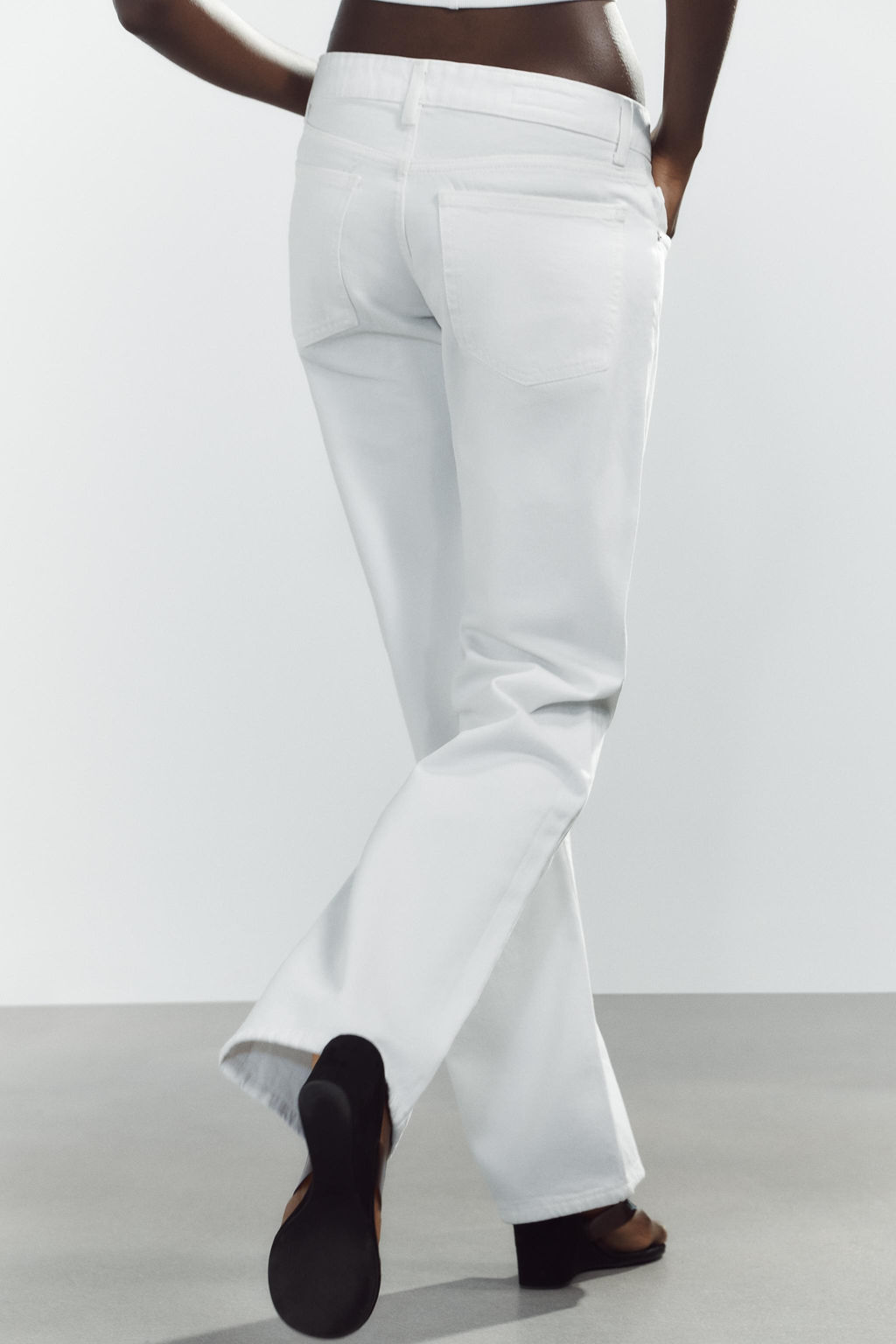 TRF WIDE-LEG LOW-RISE JEANS - Zara фото 48