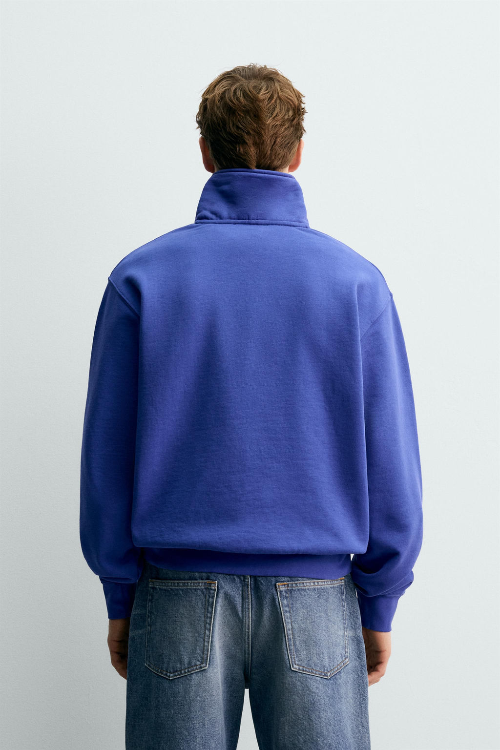 SUDADERA CUELLO CREMALLERA CINTA AARON LEVINE X ZARA / Azul?n  фото 3