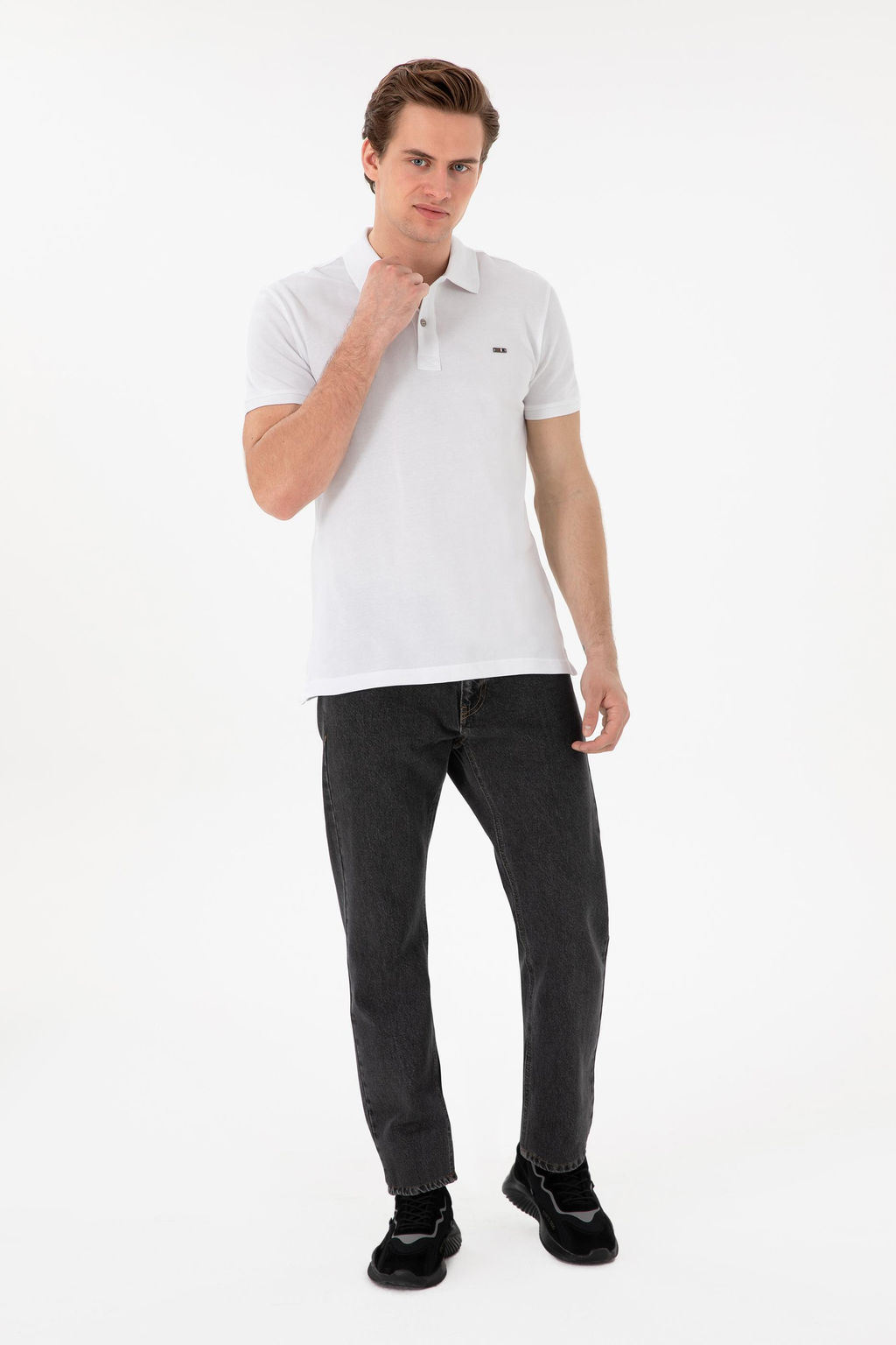 Erkek Slim Fit Polo Yaka Beyaz Basic Ti__rt Sepette S_rpriz _ndirim - U.s. polo assn фото 4