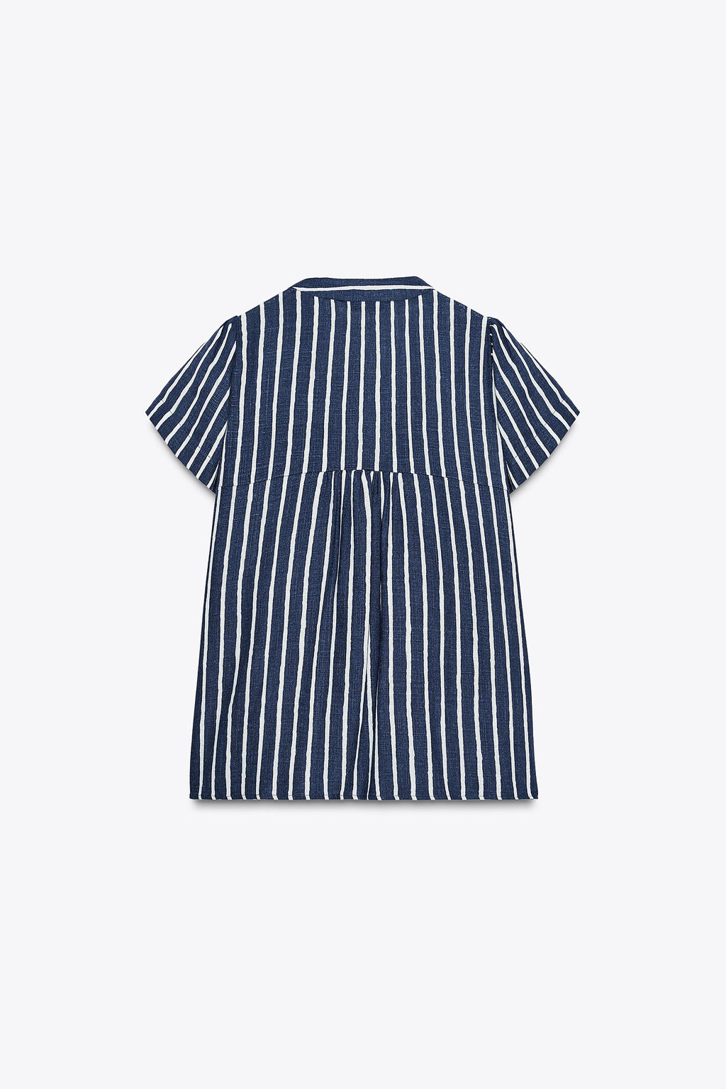 STRIPED LINEN BLEND SHIRT - Zara фото 9