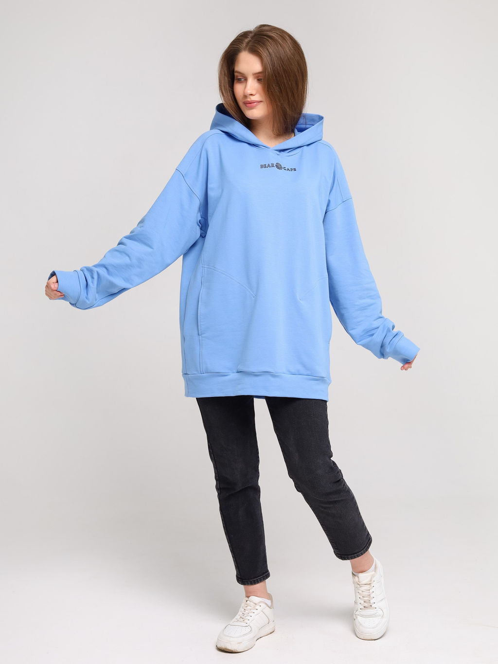 Худи универсальное Bearcape с начёсом Ф3 (горчица)  фото 8