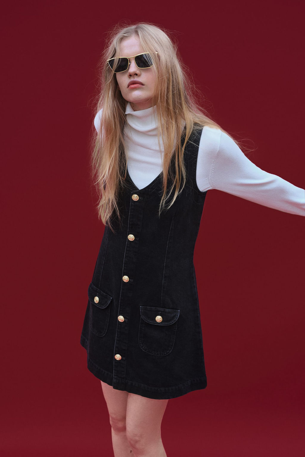 Vestido denim sin mangas - H&m фото 3