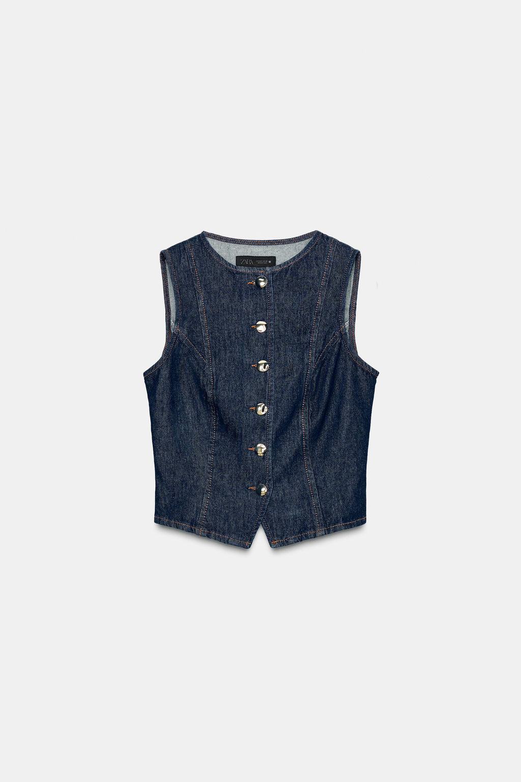 Z1975 DENIM WAISTCOAT - Zara фото 6