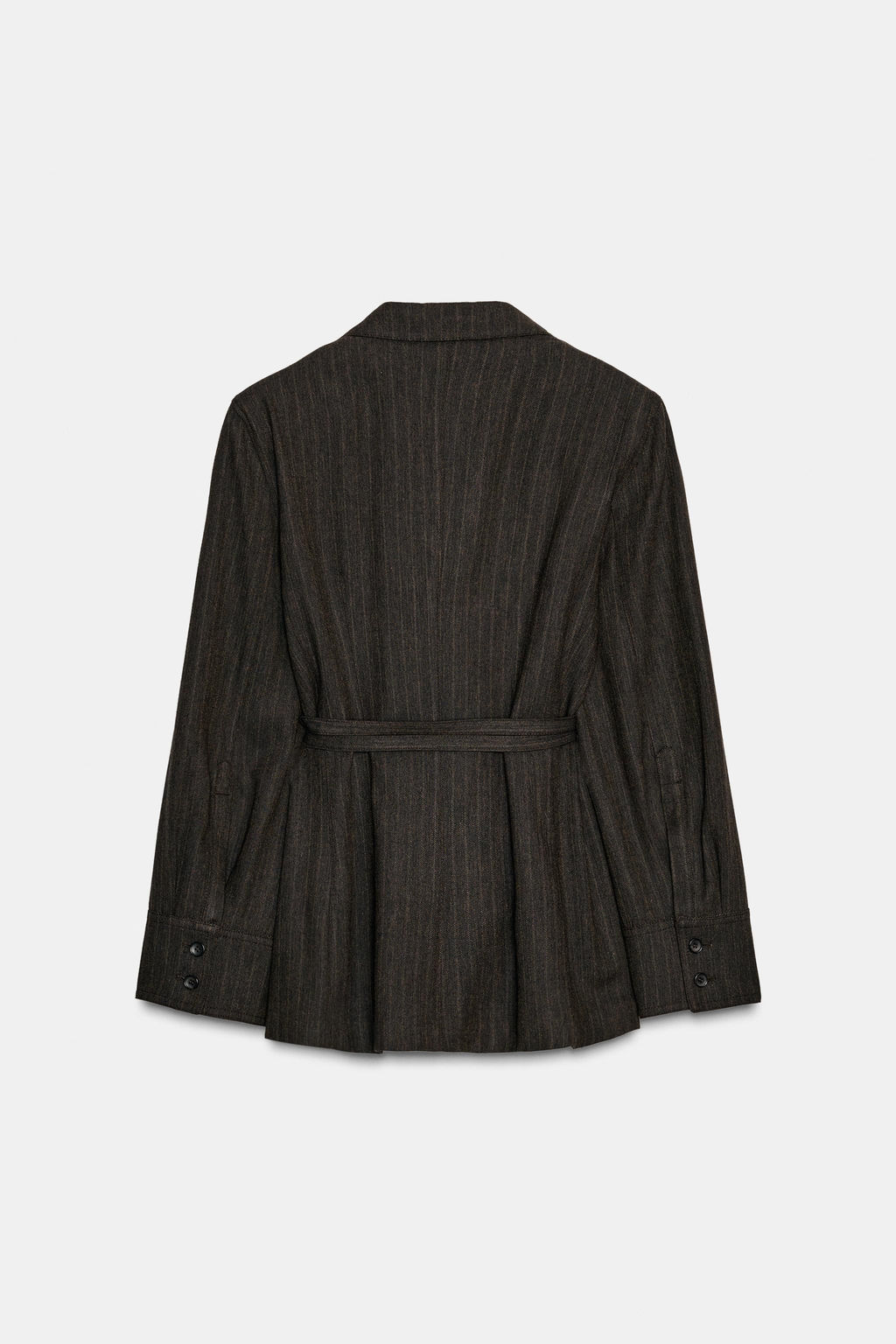 HERRINGBONE BLAZER WITH BELT ZW COLLECTION - Zara фото 8