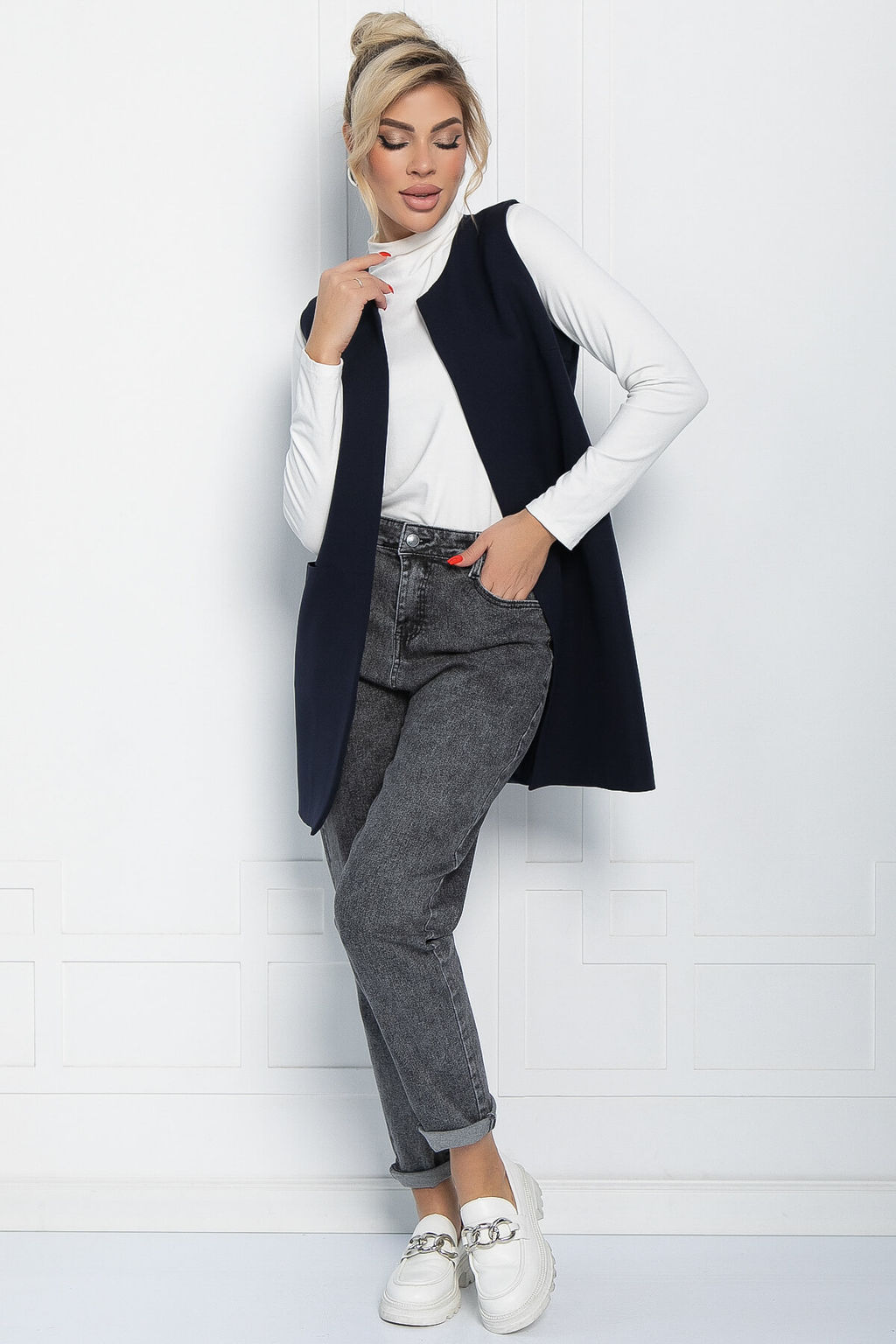 Жилет Герти (темно-синий) Б11664 - Lt collection фото 4