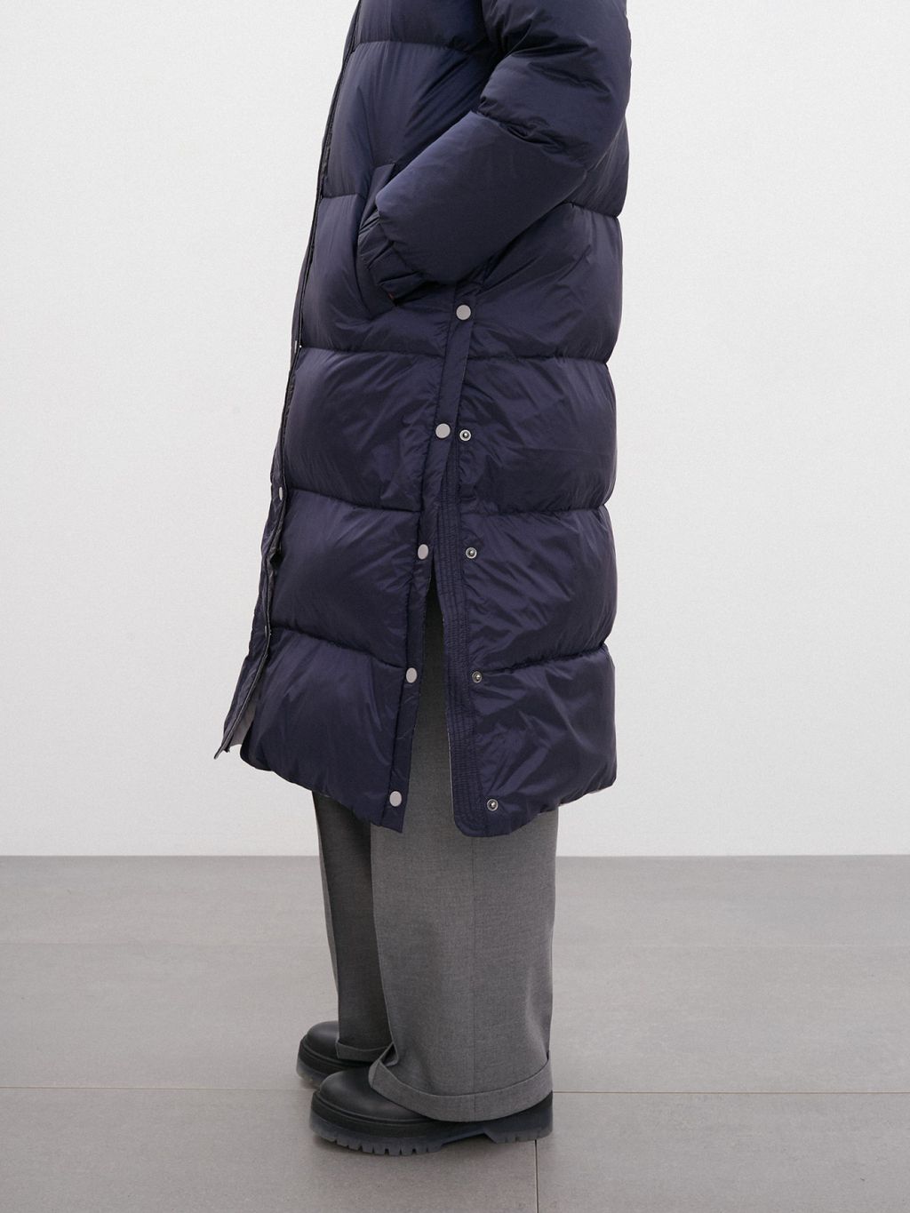 Conso/WDL 220530 - navy Пуховое Пальто фото 6