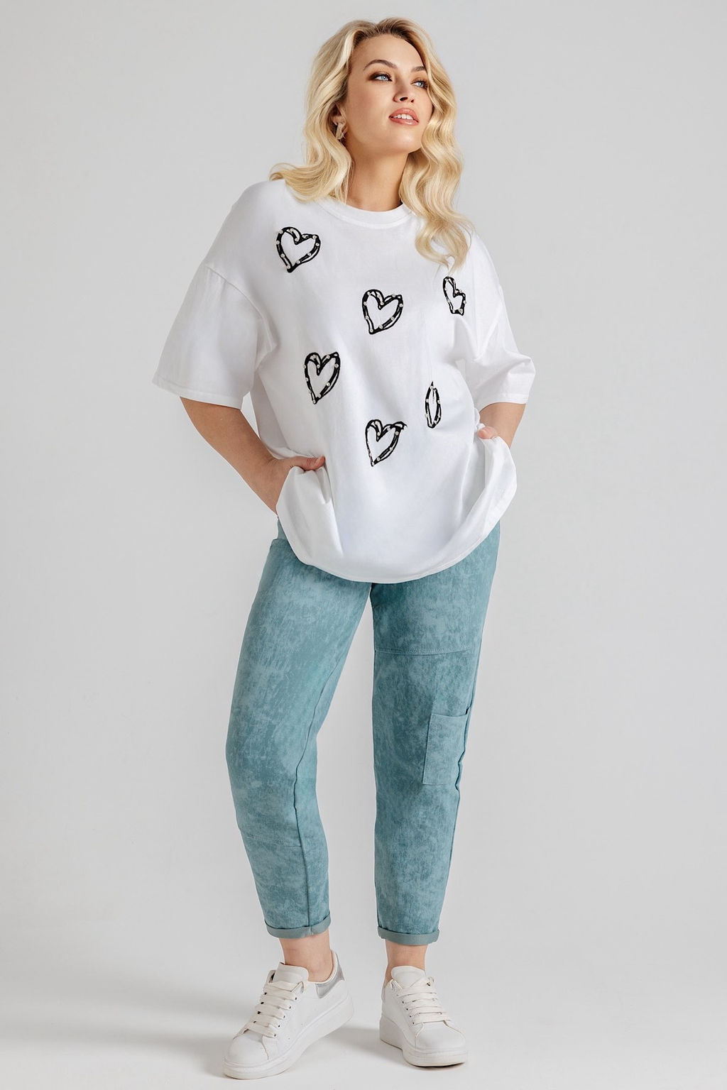 Брюки женские 102/25/Бирюзовый варёнка