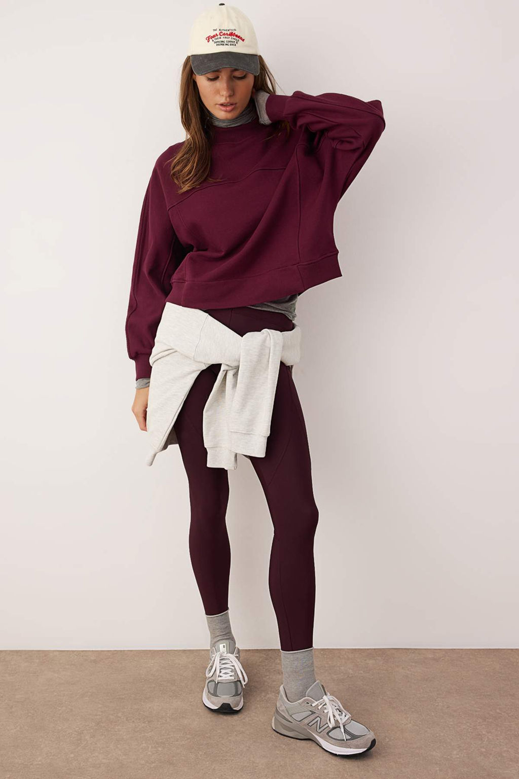 Haki Premium Oversize/Genis Kal?p Dik Yaka Kal?n Ici Polarl? Orme Sweatshirt TWOAW26SW00205 - Trendyolmilla фото 9