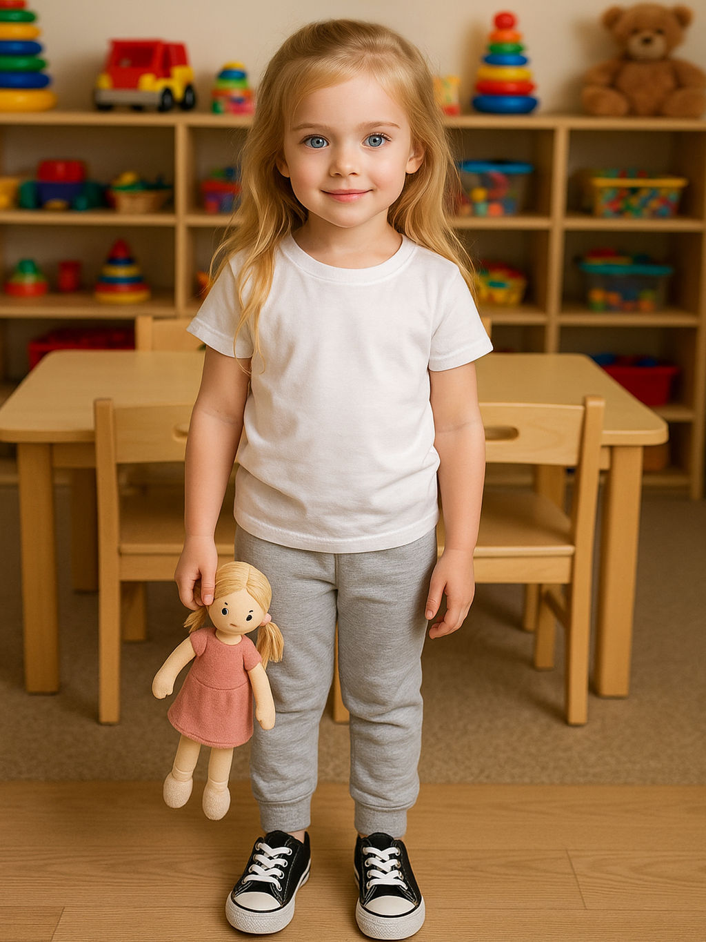 Штанишки детские серый меланж