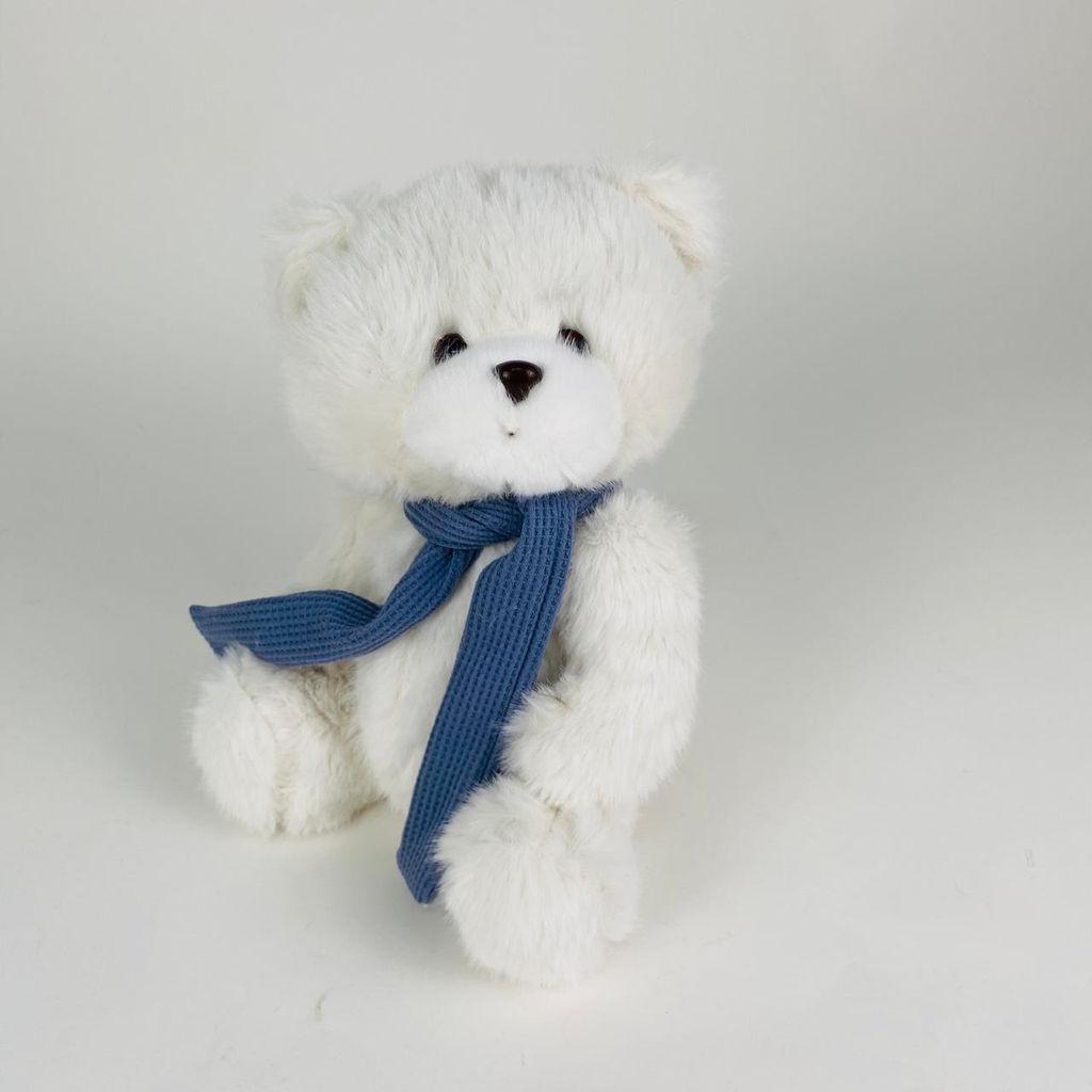 Мягкая игрушка Мишка белый в шарфе 25 см (арт. 1112/25) - Storyland фото 4