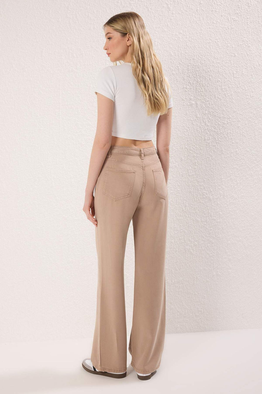 Vizon %100 Tencel Yuksek Bel Wide Leg Jeans TWOSS25JE00262 - Trendyolmilla фото 4