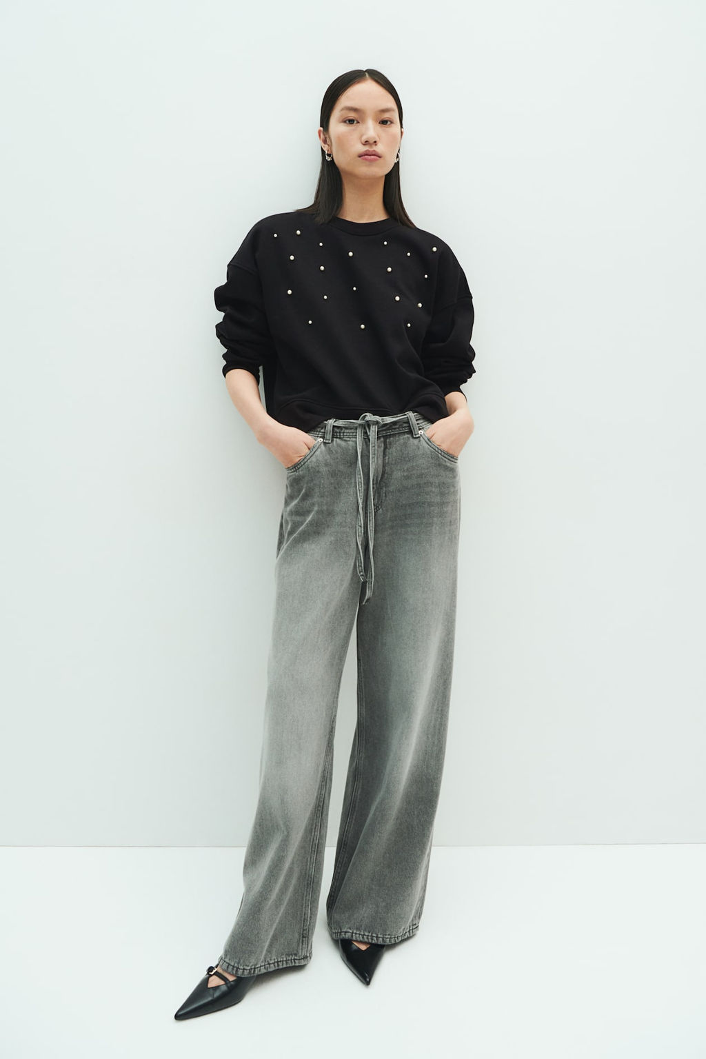 Sudadera oversize con detalles decorativos - H&m фото 2