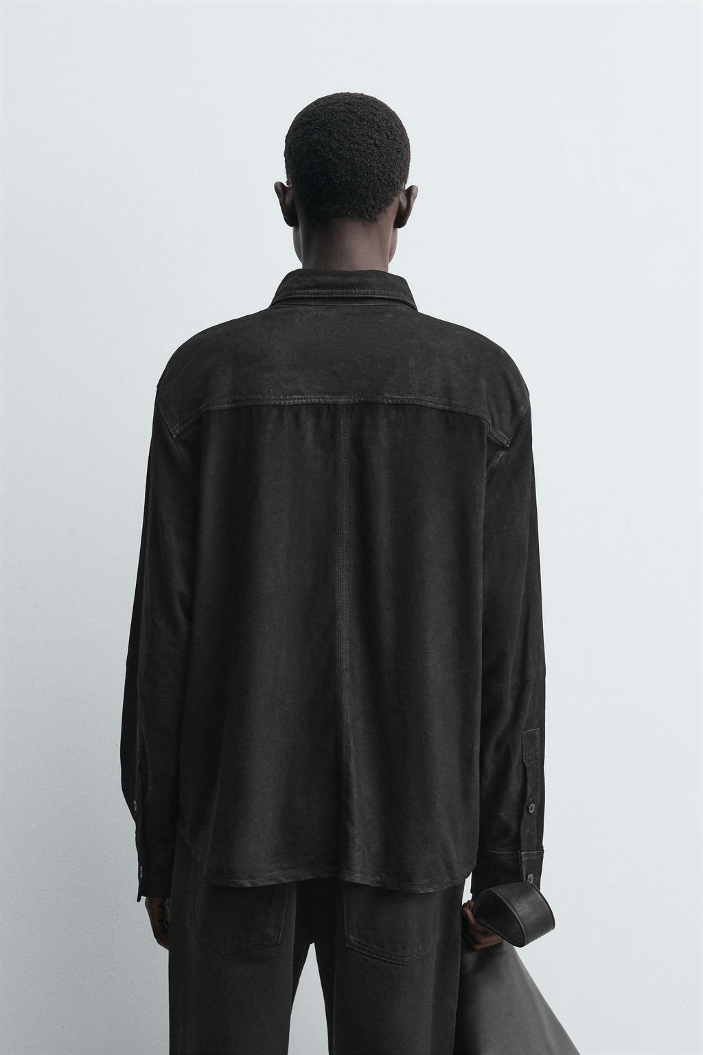 LEATHER SUEDE OVERSHIRT