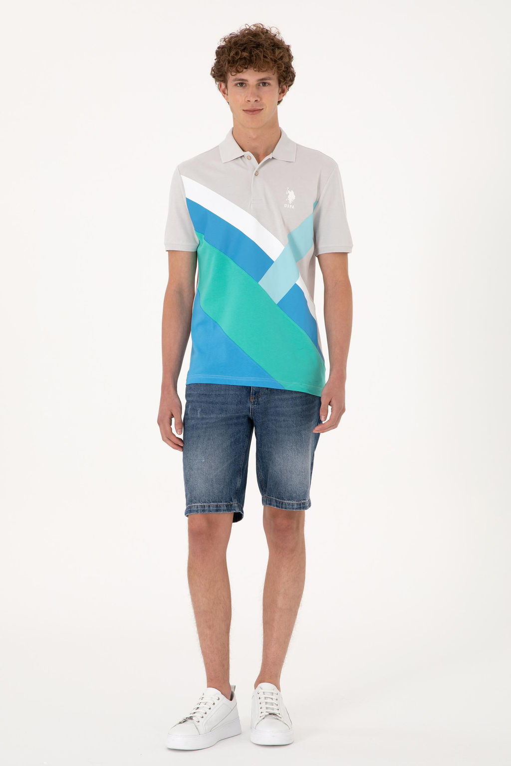 Erkek Regular Fit Polo Yaka Turkuaz Ti__rt Sepette S_rpriz _ndirim - U.s. polo assn фото 4