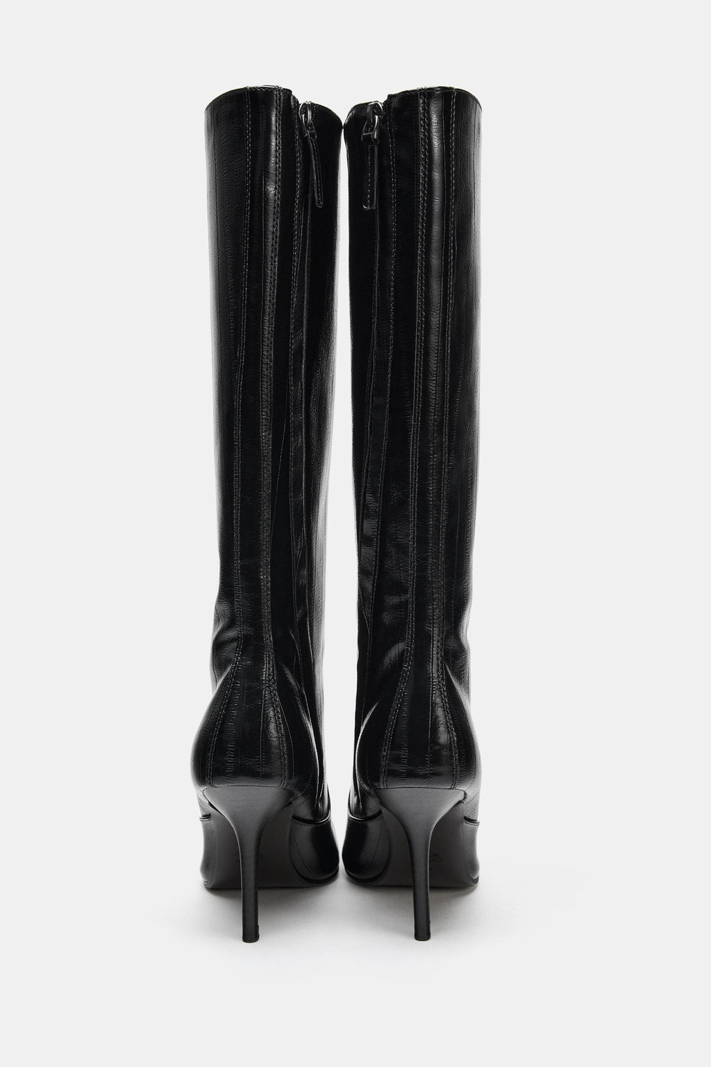 ENGRAVED HEEL BOOTS - Zara фото 5