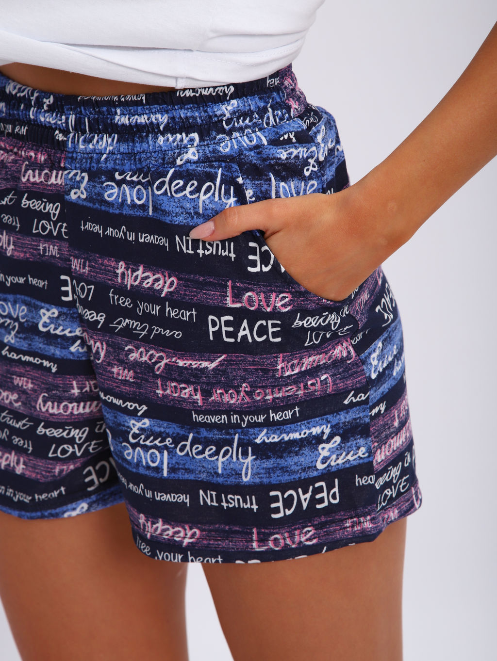 М414 пижама Альмира розовый (шорты+футболка)