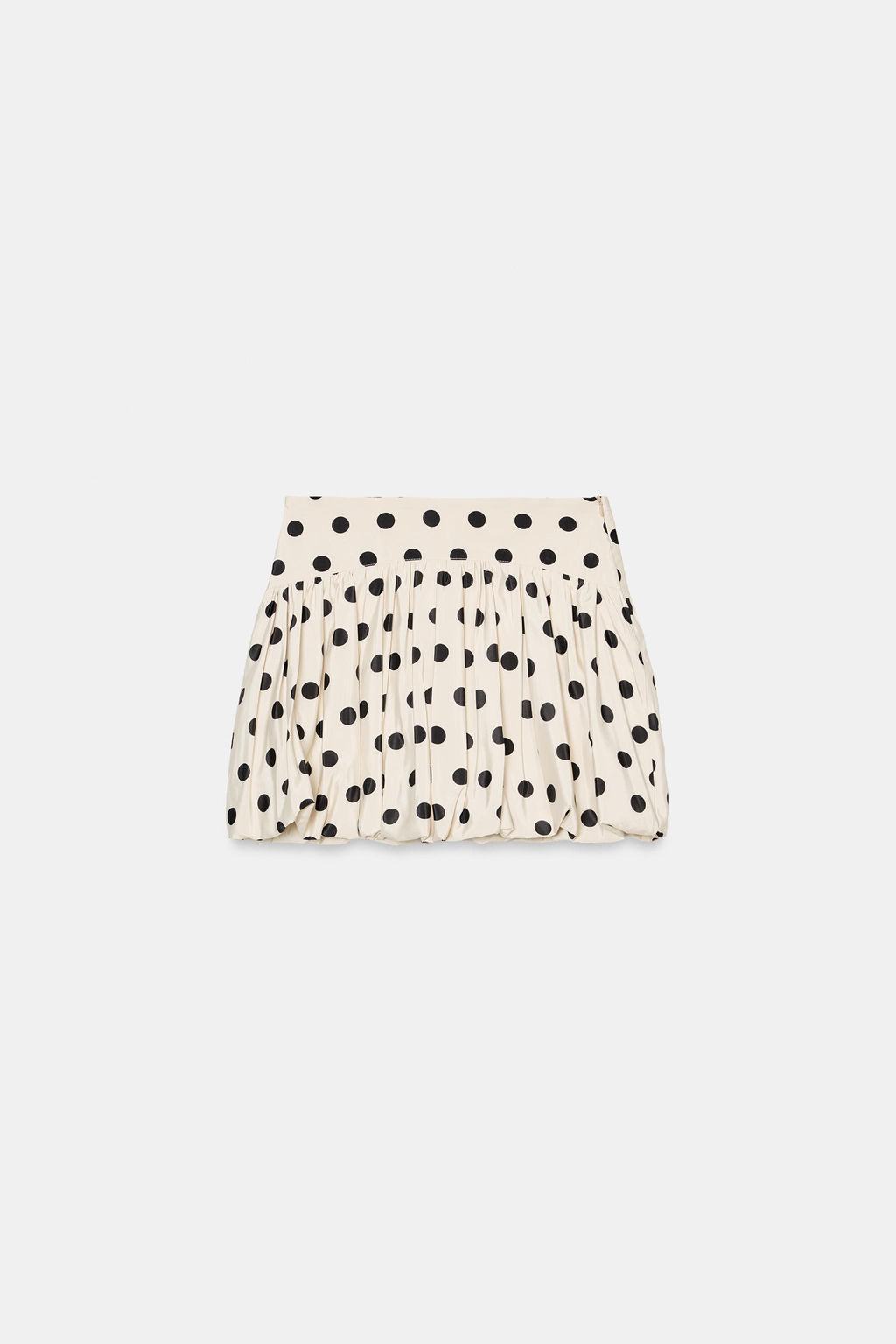 FALDA PANTAL?N GLOBO LUNARES / Crudo / Negro - Zara фото 8